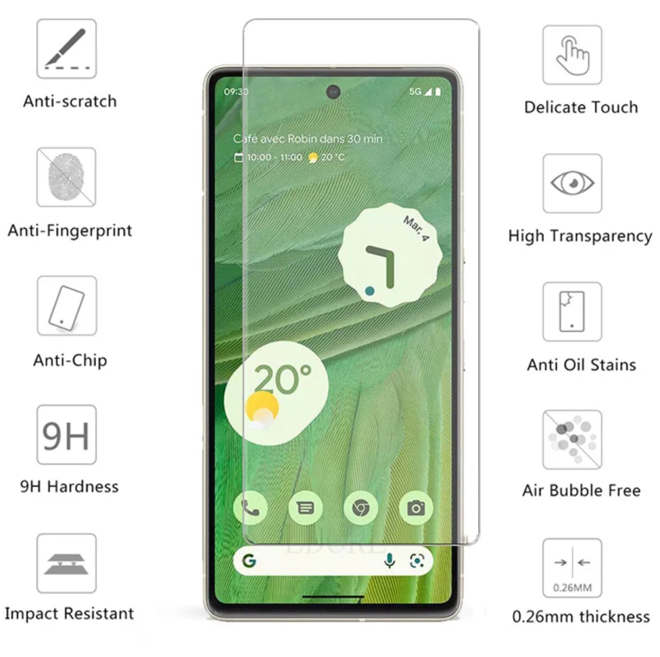 Yamizoo Branded Premium 9H Clear ShatterProof Glass Screen Protector- 3pcs for Google Pixel 7/7Pro - Super Savings Technologies Co.,LTD Yamizoo Branded Premium 9H Clear ShatterProof Glass Screen Protector- 3pcs for Google Pixel 7/7Pro - Super Savings Technologies Co.,LTD